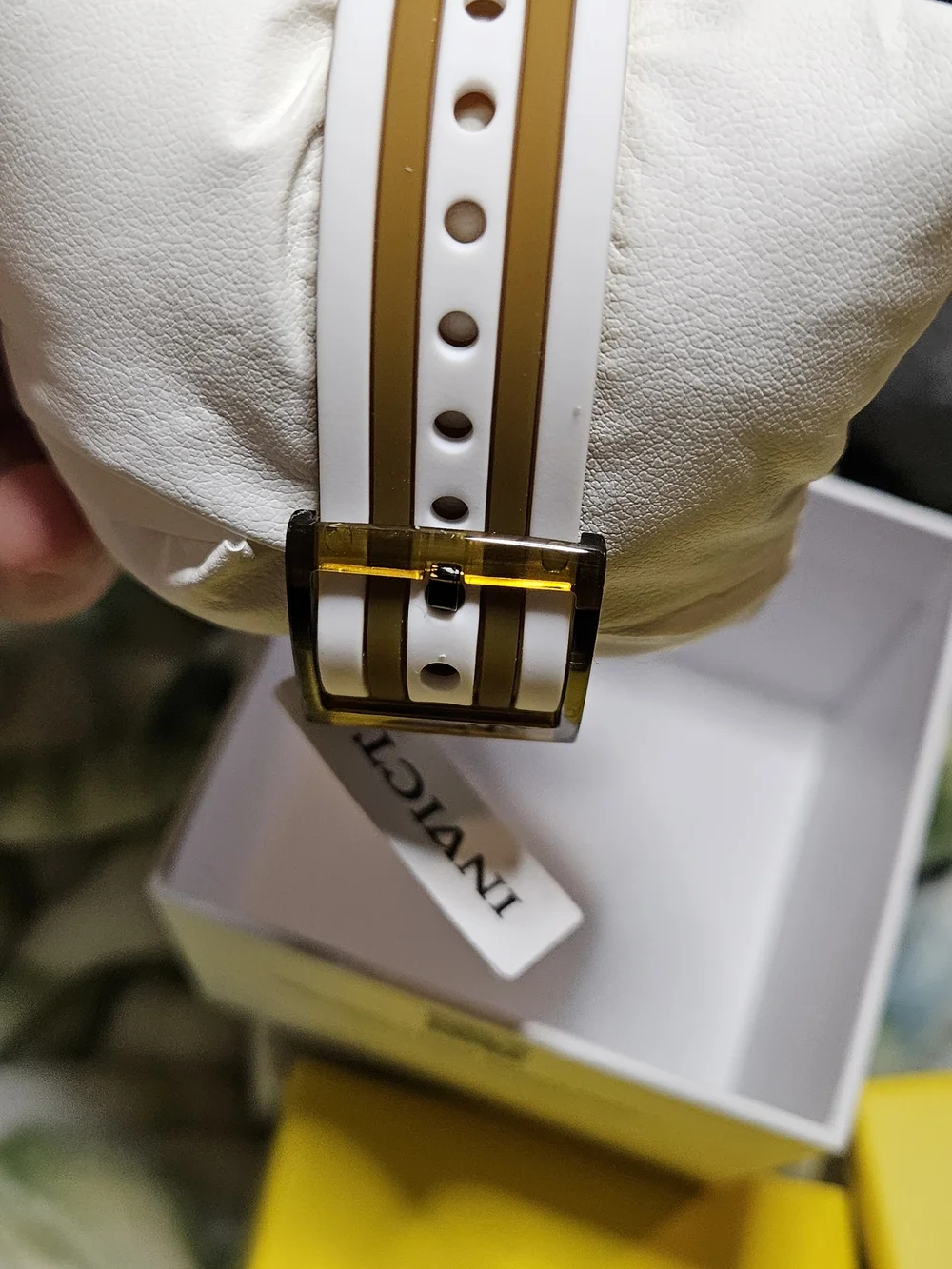 Invicta Subaqua Brown and White Transparent Dive-Style Watch